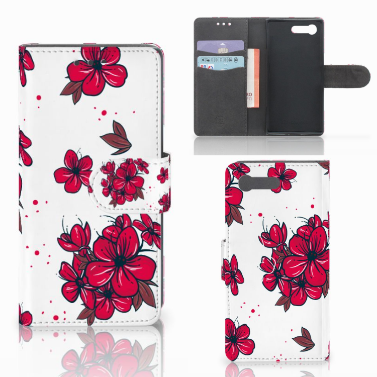 Sony Xperia X Compact Boekhoesje Design Blossom Red