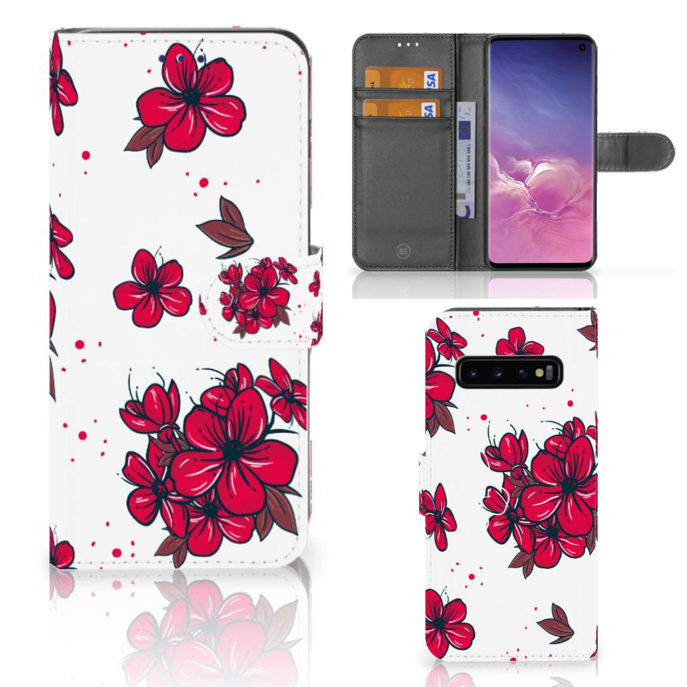 Samsung Galaxy S10 Hoesje Blossom Red