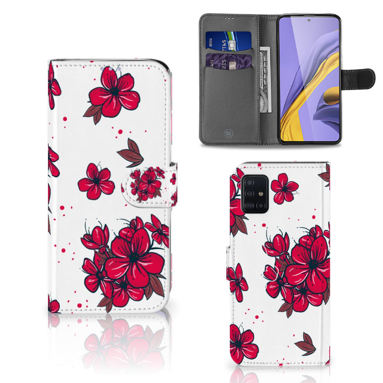 Samsung Galaxy A51 Hoesje Blossom Red