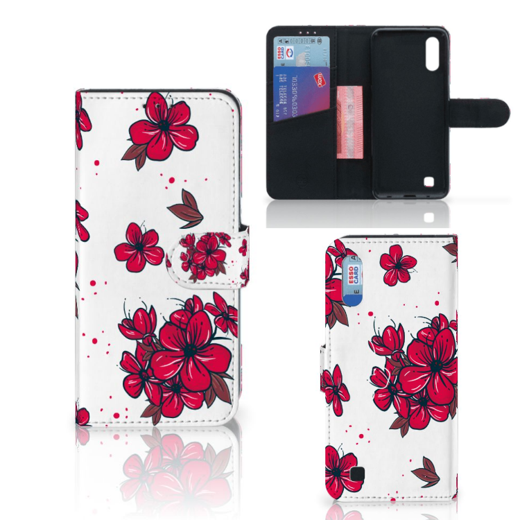 Samsung Galaxy M10 Hoesje Blossom Red