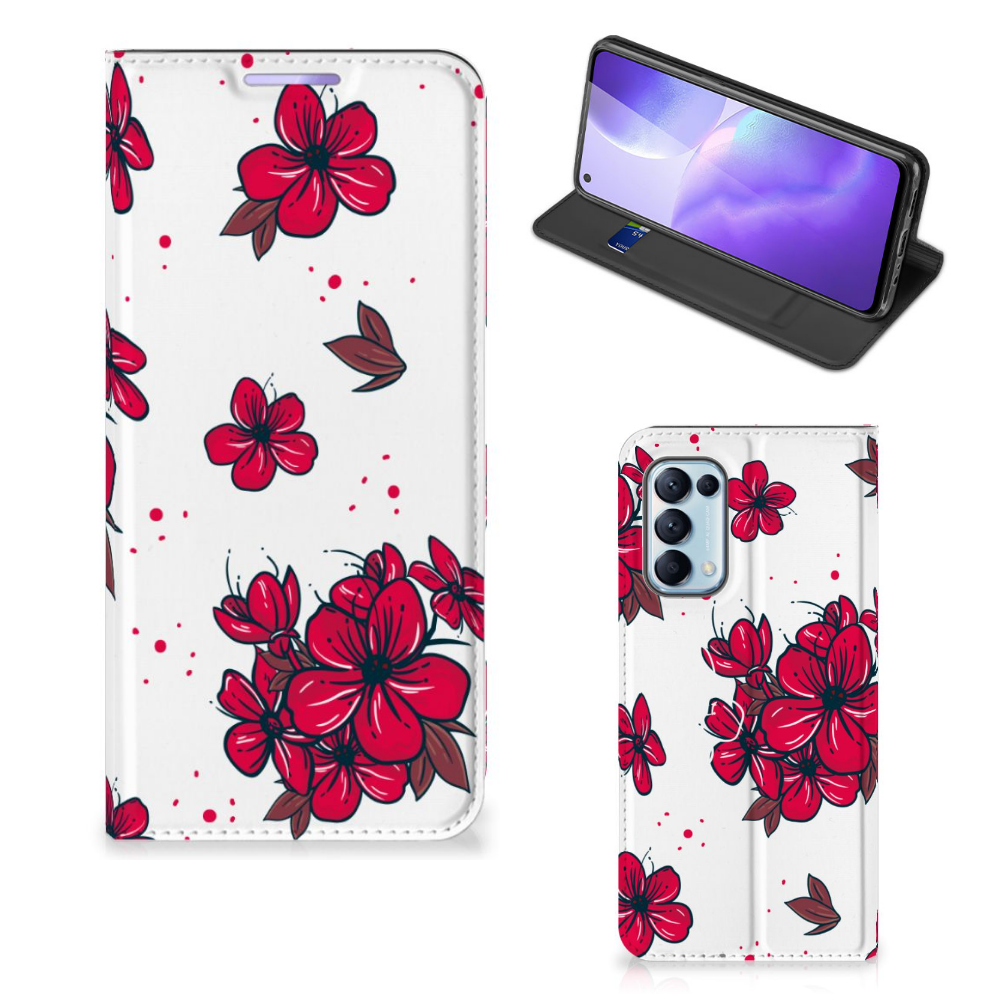 OPPO Find X3 Lite Smart Cover Blossom Red