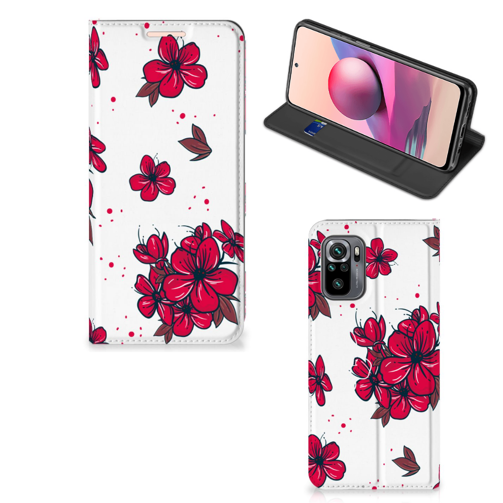 Xiaomi Redmi Note 10 4G | 10S | Poco M5s Smart Cover Blossom Red