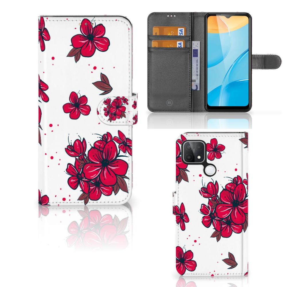 OPPO A15 Hoesje Blossom Red