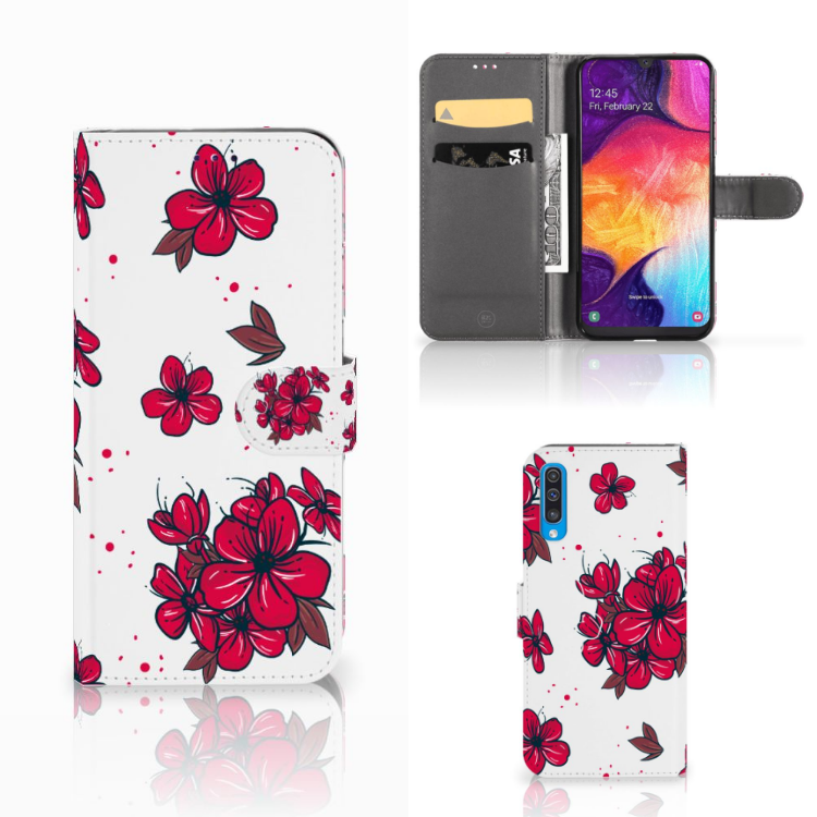 Samsung Galaxy A50 Hoesje Blossom Red