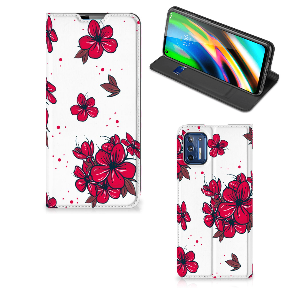 Motorola Moto G9 Plus Smart Cover Blossom Red