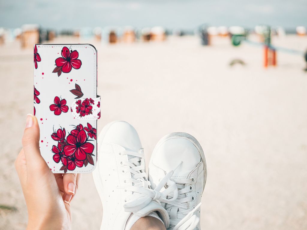 Huawei P20 Lite Hoesje Blossom Red