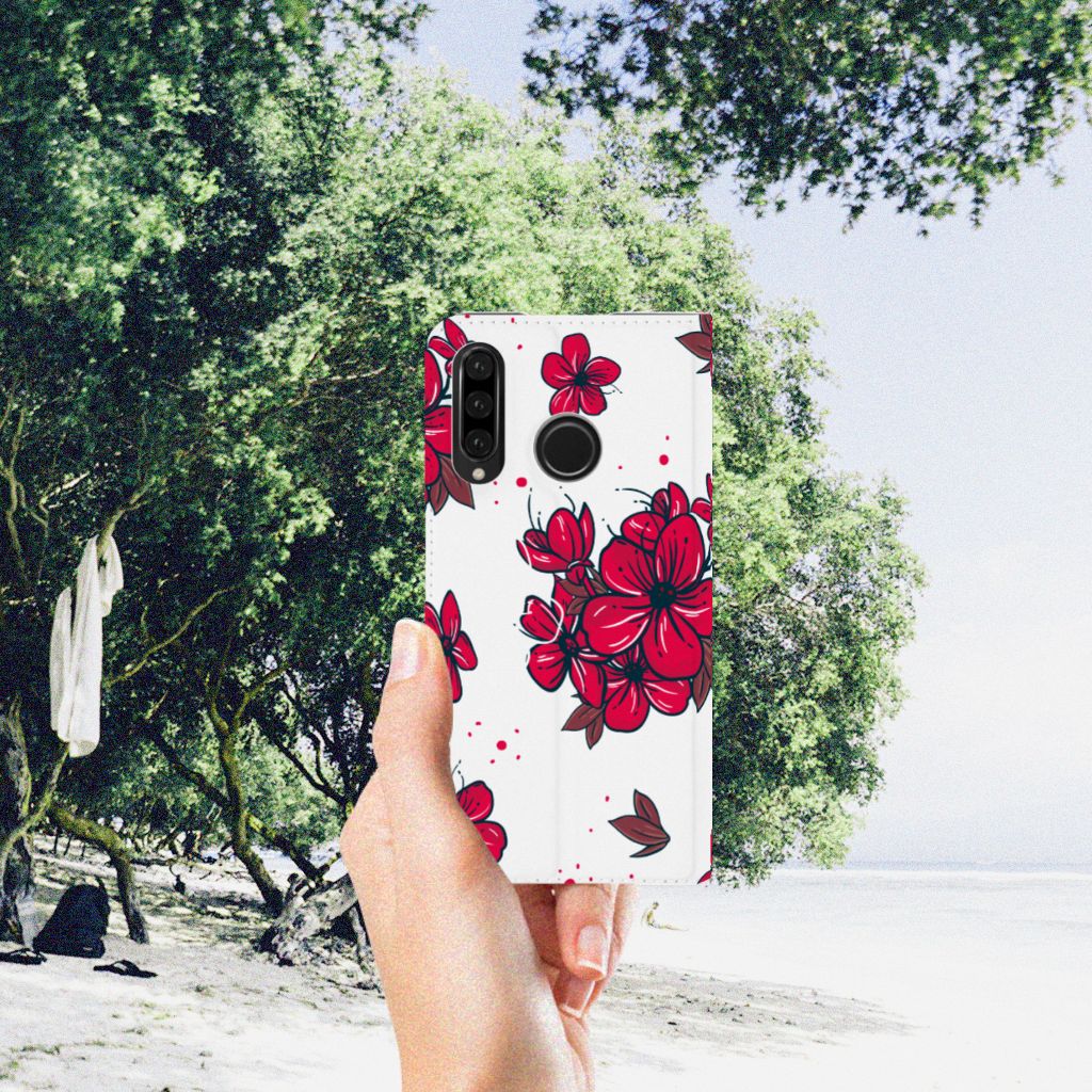 Huawei P30 Lite New Edition Smart Cover Blossom Red