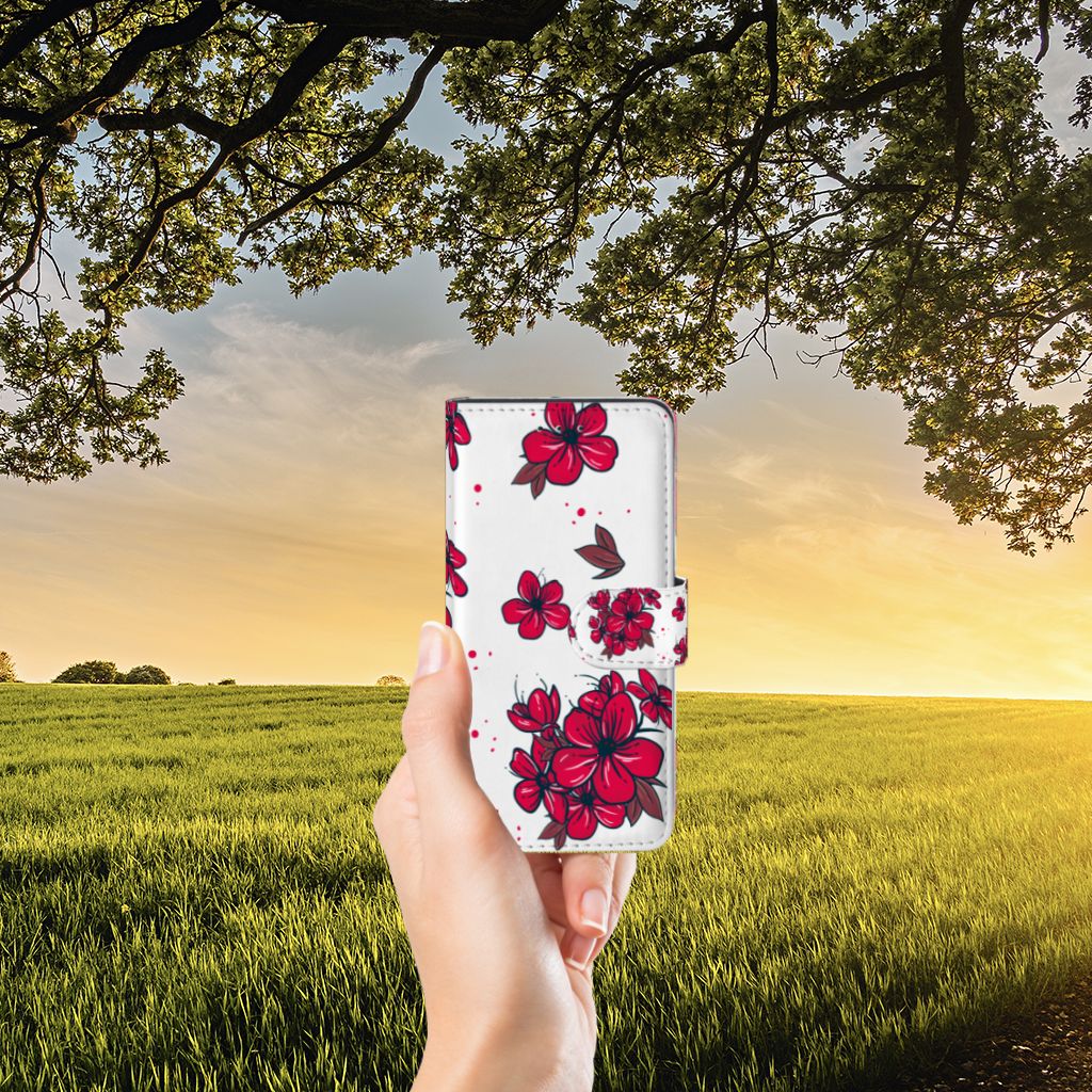 Huawei P20 Hoesje Blossom Red
