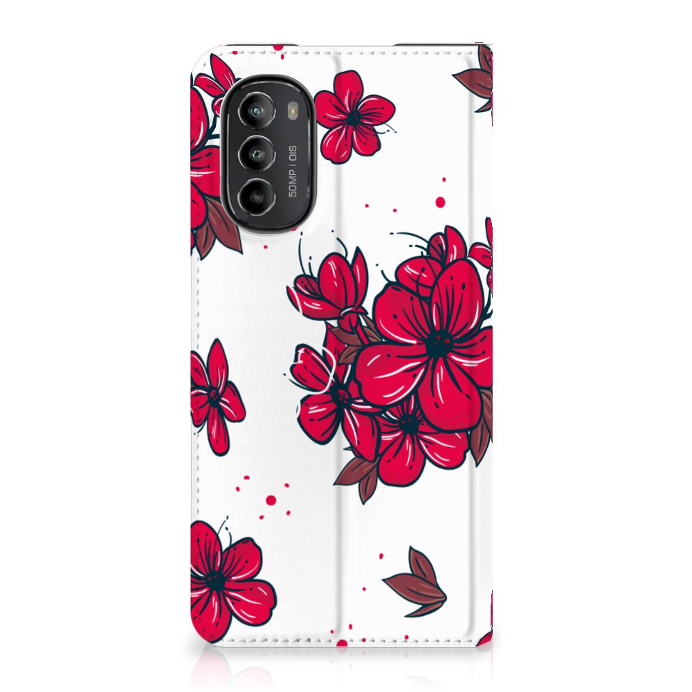 Motorola Moto G52 | Moto G82 Smart Cover Blossom Red