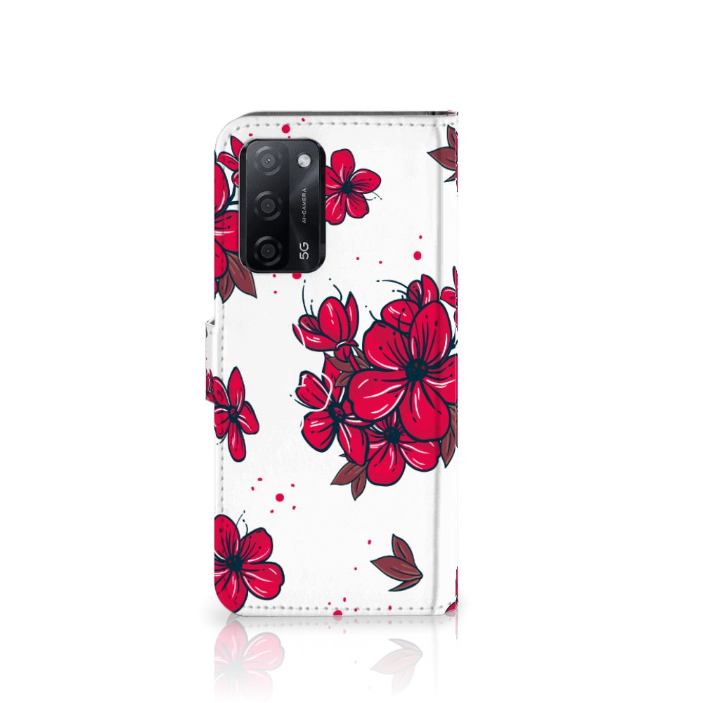 OPPO A16/A16s/A54s Hoesje Blossom Red