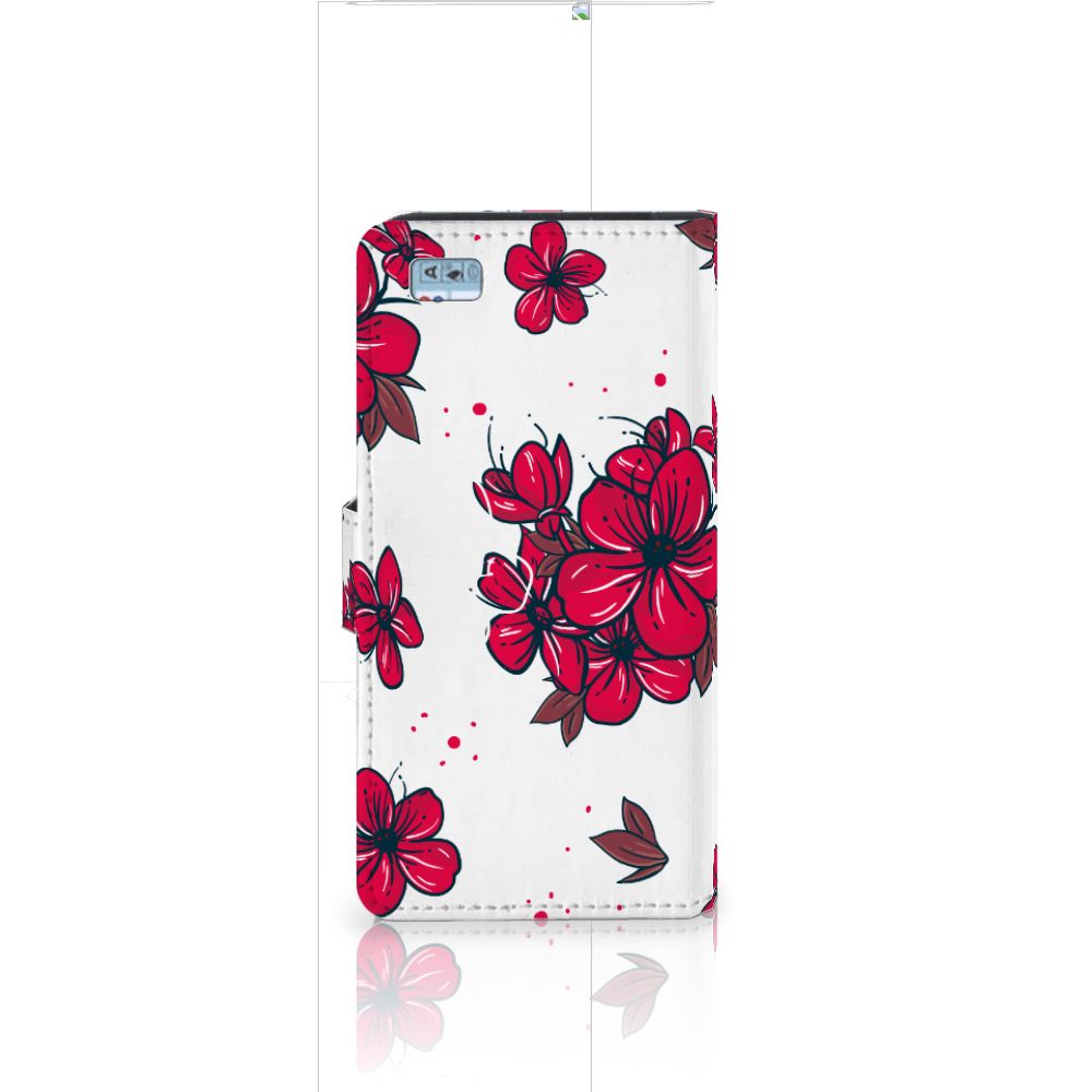 Huawei Ascend P8 Lite Hoesje Blossom Red
