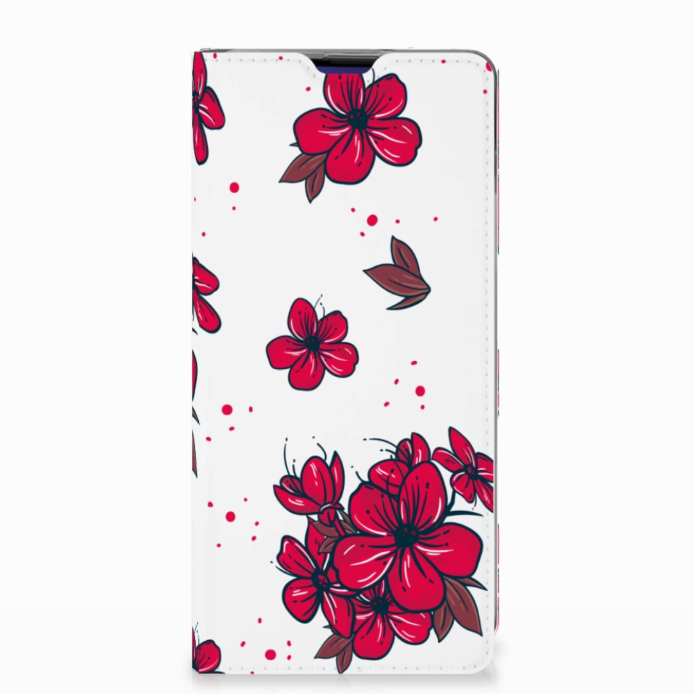 Samsung Galaxy S10 Plus Standcase Hoesje Design Blossom Red