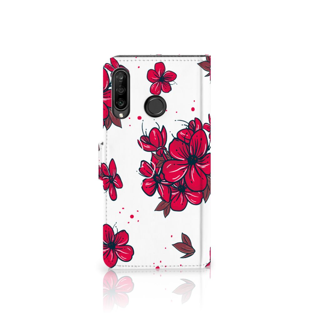 Huawei P30 Lite (2020) Hoesje Blossom Red