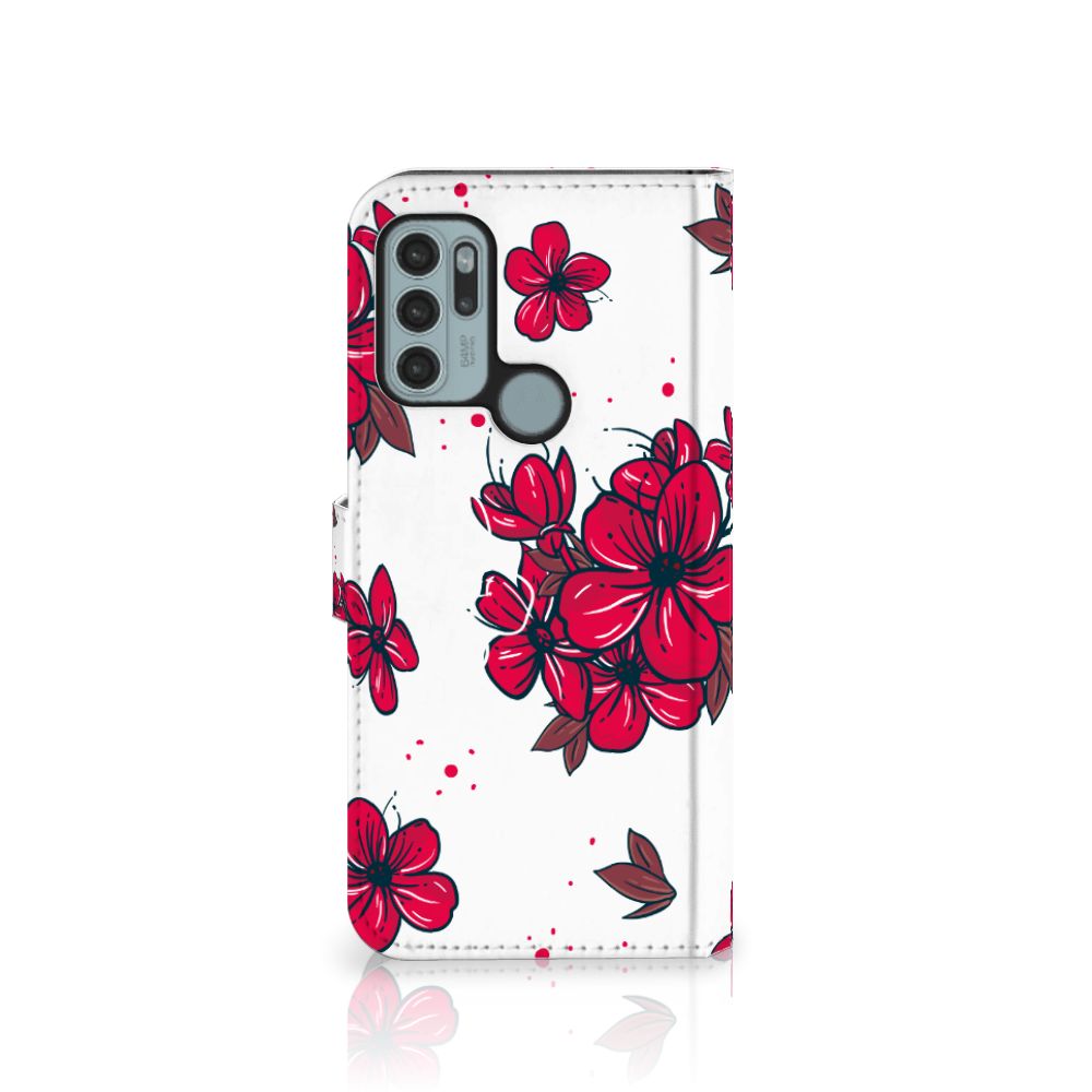 Motorola Moto G60s Hoesje Blossom Red