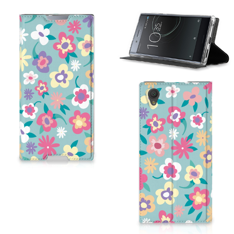 Sony Xperia L1 Standcase Hoesje Design Flower Power