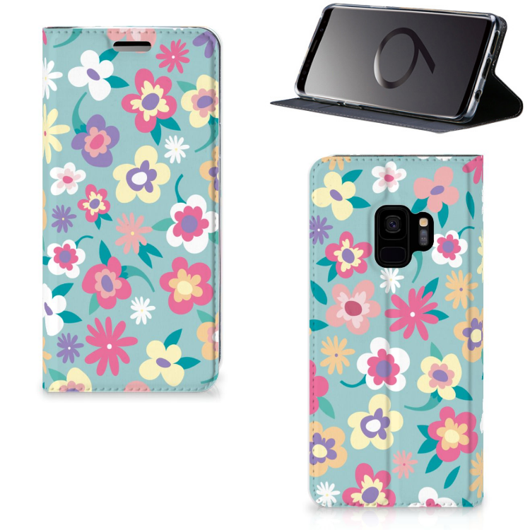 Samsung Galaxy S9 Standcase Hoesje Design Flower Power