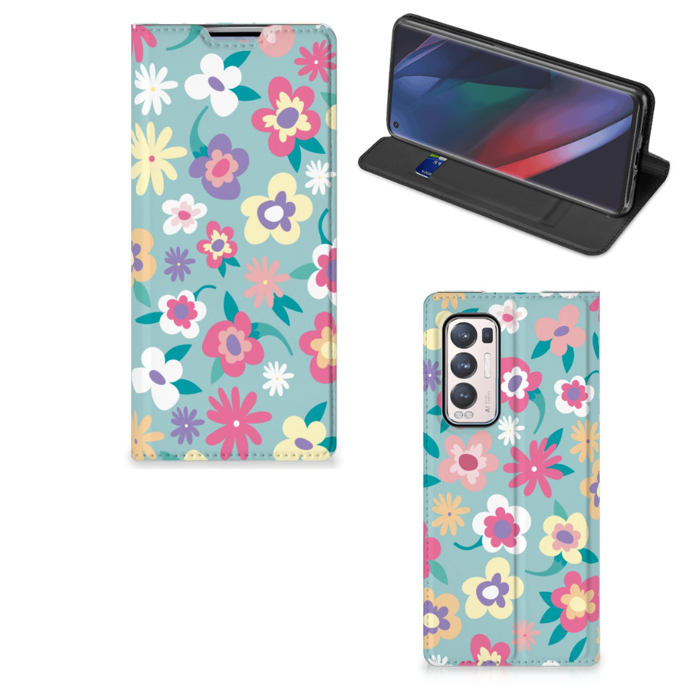 OPPO Find X3 Neo Smart Cover Flower Power