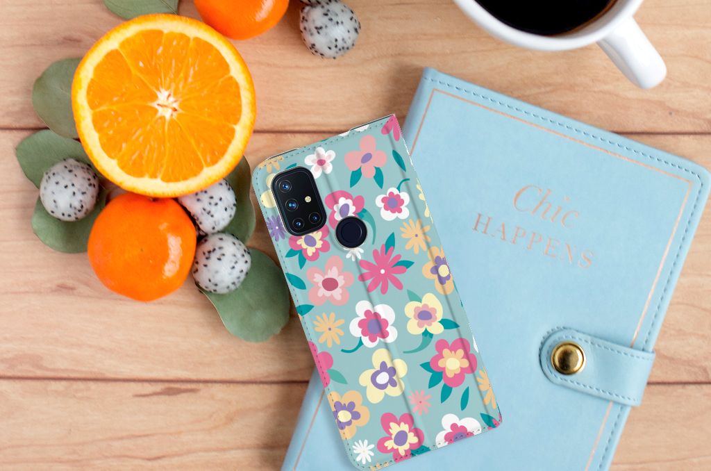 OnePlus Nord N10 5G Smart Cover Flower Power
