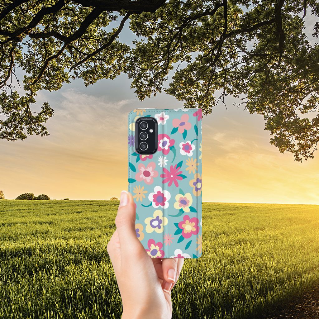 Samsung Galaxy M52 Smart Cover Flower Power