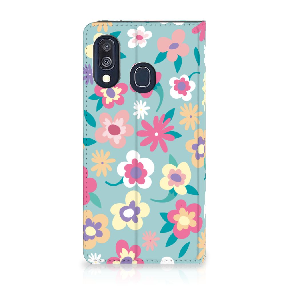 Samsung Galaxy A40 Smart Cover Flower Power