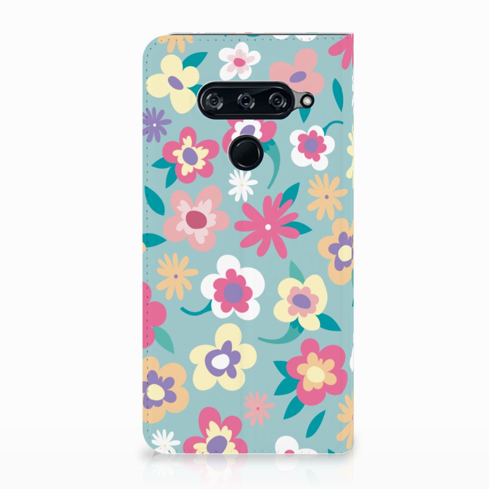 LG V40 Thinq Smart Cover Flower Power