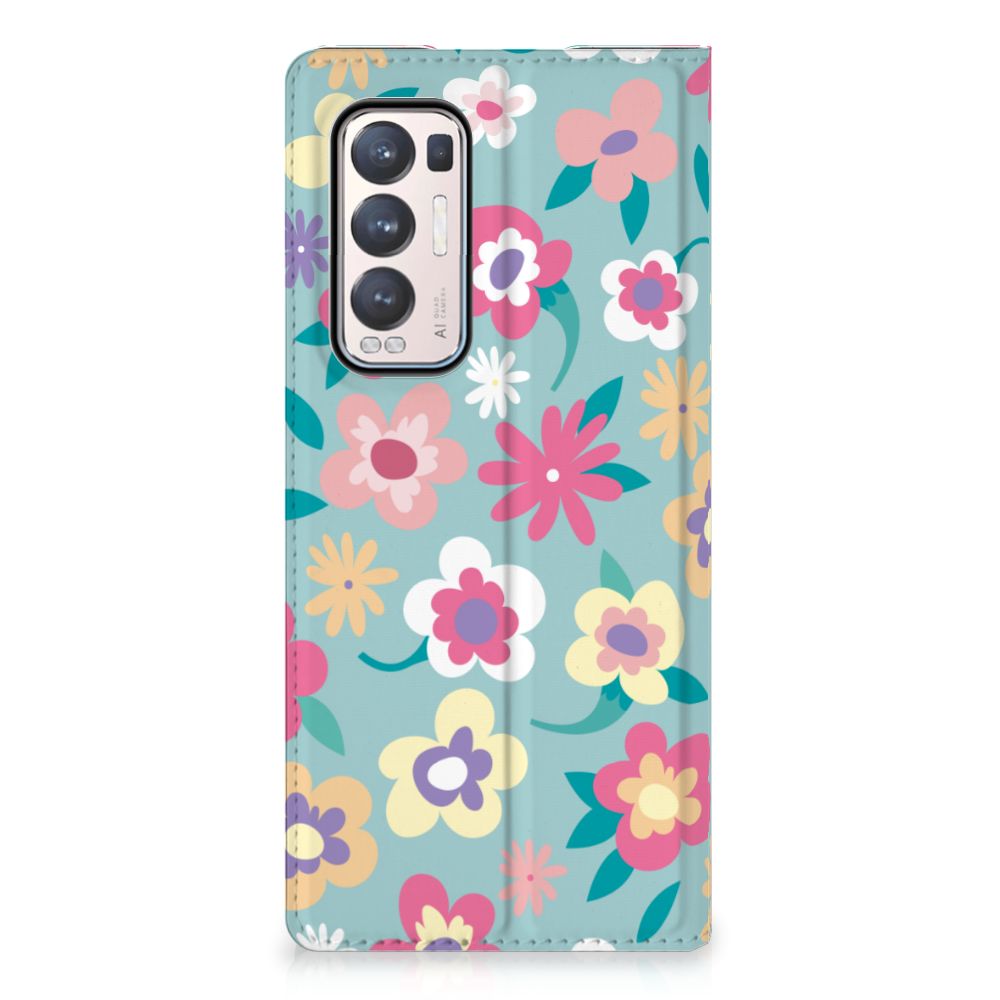 OPPO Find X3 Neo Smart Cover Flower Power