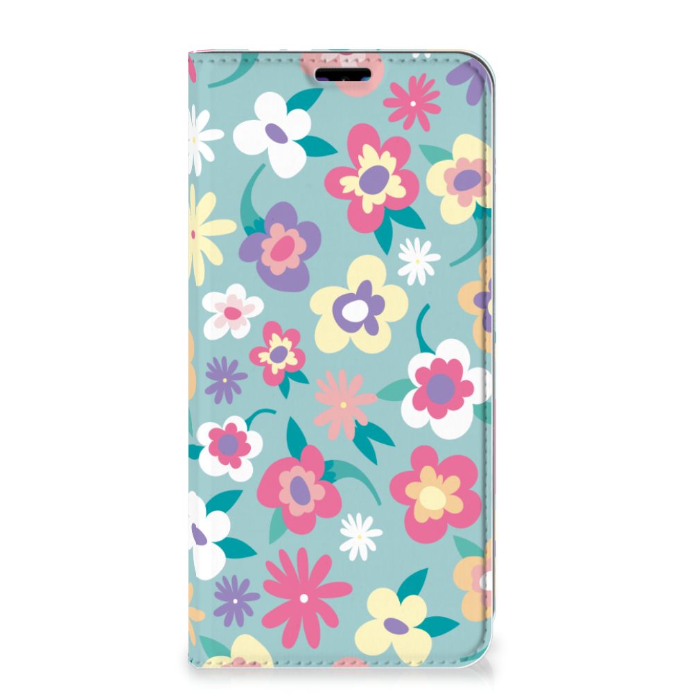 Huawei Y7 hoesje Y7 Pro (2019) Smart Cover Flower Power