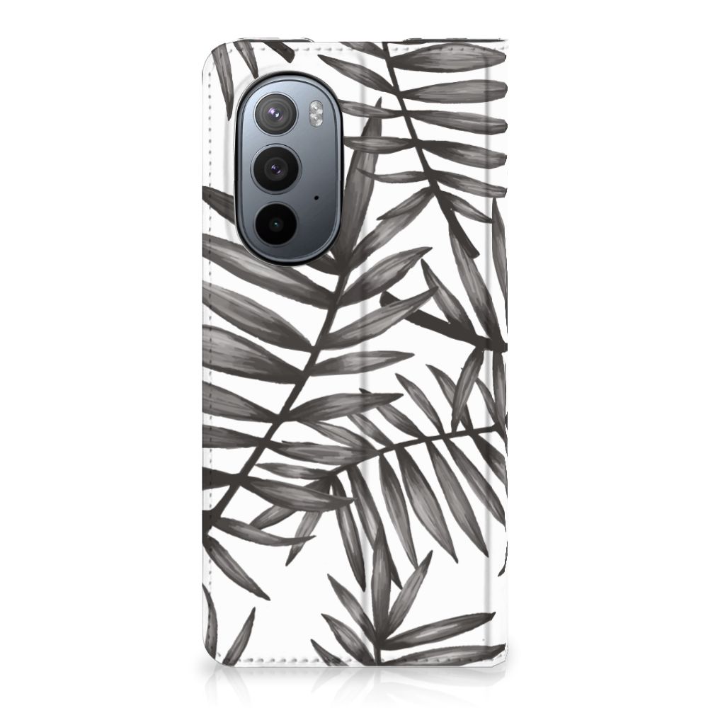 Motorola Edge 30 Pro Smart Cover Leaves Grey