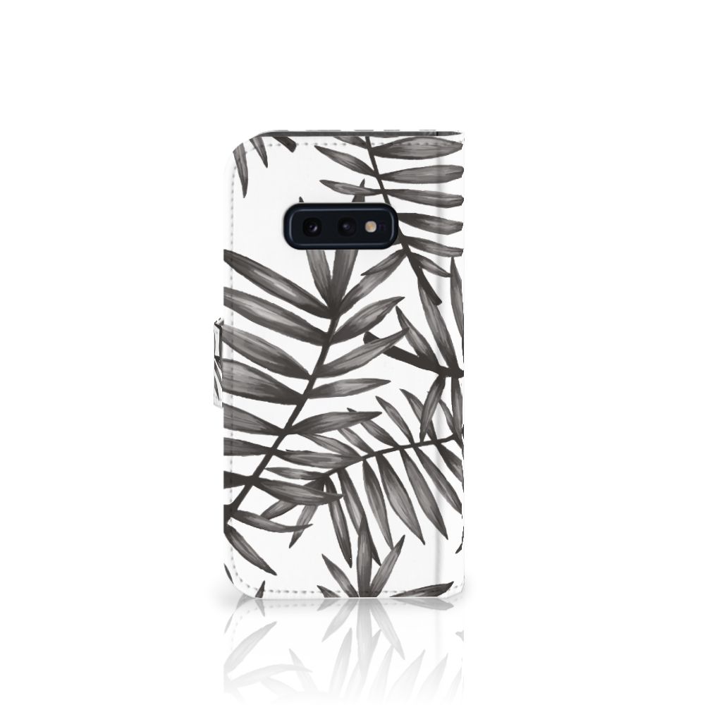 Samsung Galaxy S10e Hoesje Leaves Grey