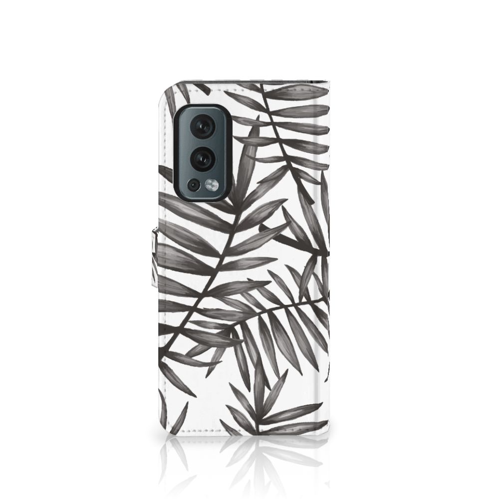 OnePlus Nord 2 5G Hoesje Leaves Grey
