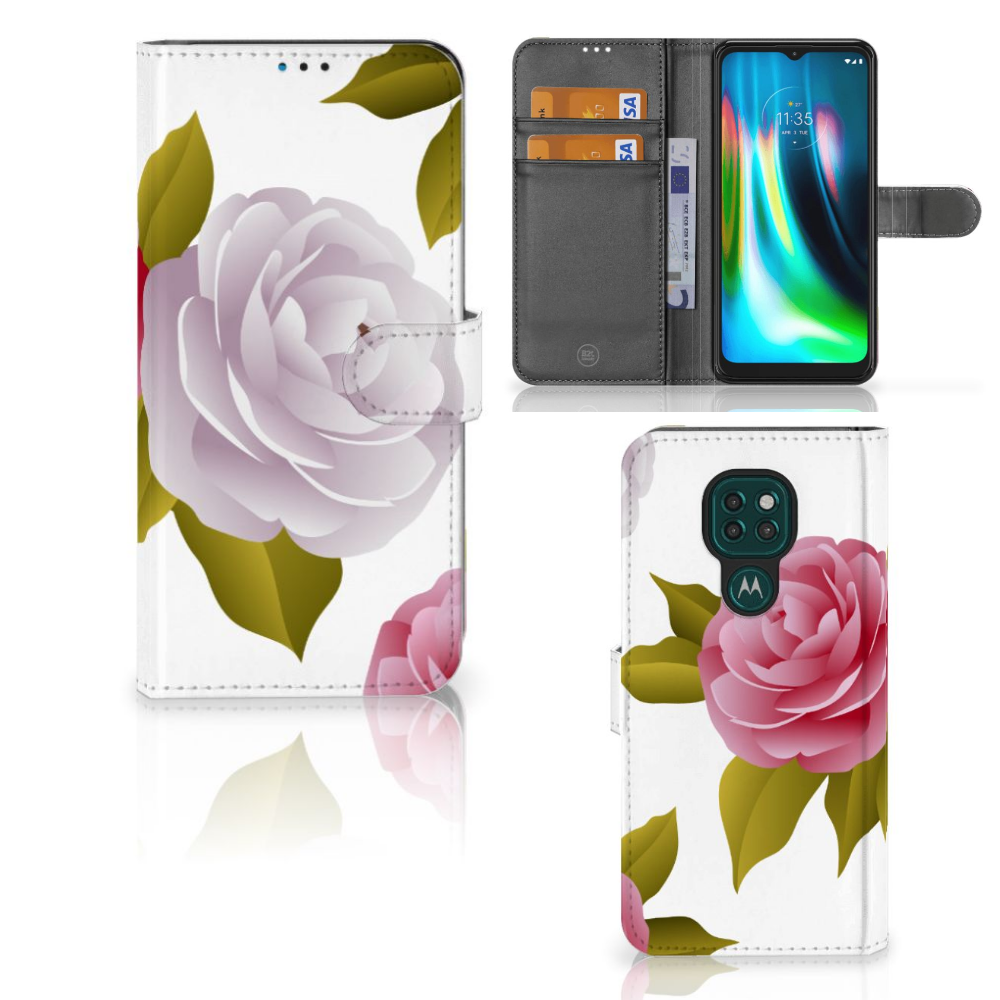 Motorola Moto G9 Play | E7 Plus Hoesje Roses