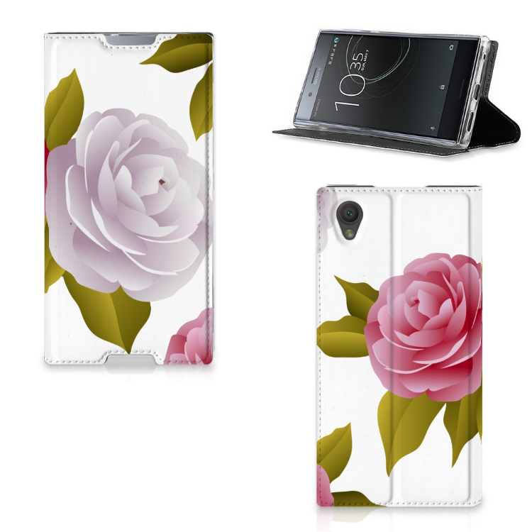 Sony Xperia L1 Uniek Standcase Hoesje Roses