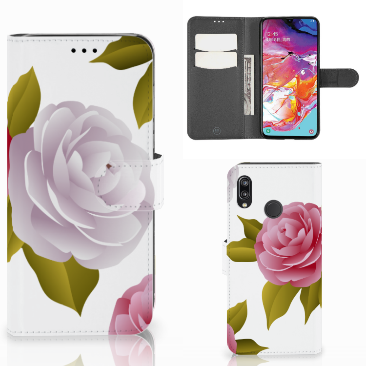 Samsung Galaxy A70 Hoesje Roses