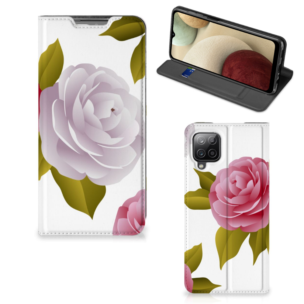 Samsung Galaxy A12 Smart Cover Roses