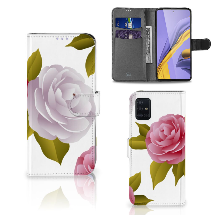 Samsung Galaxy A51 Hoesje Roses