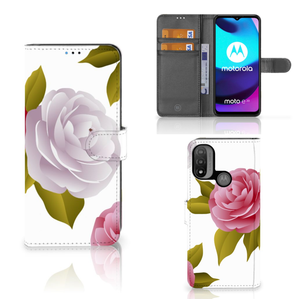Motorola Moto E20 | E30 | E40 Hoesje Roses