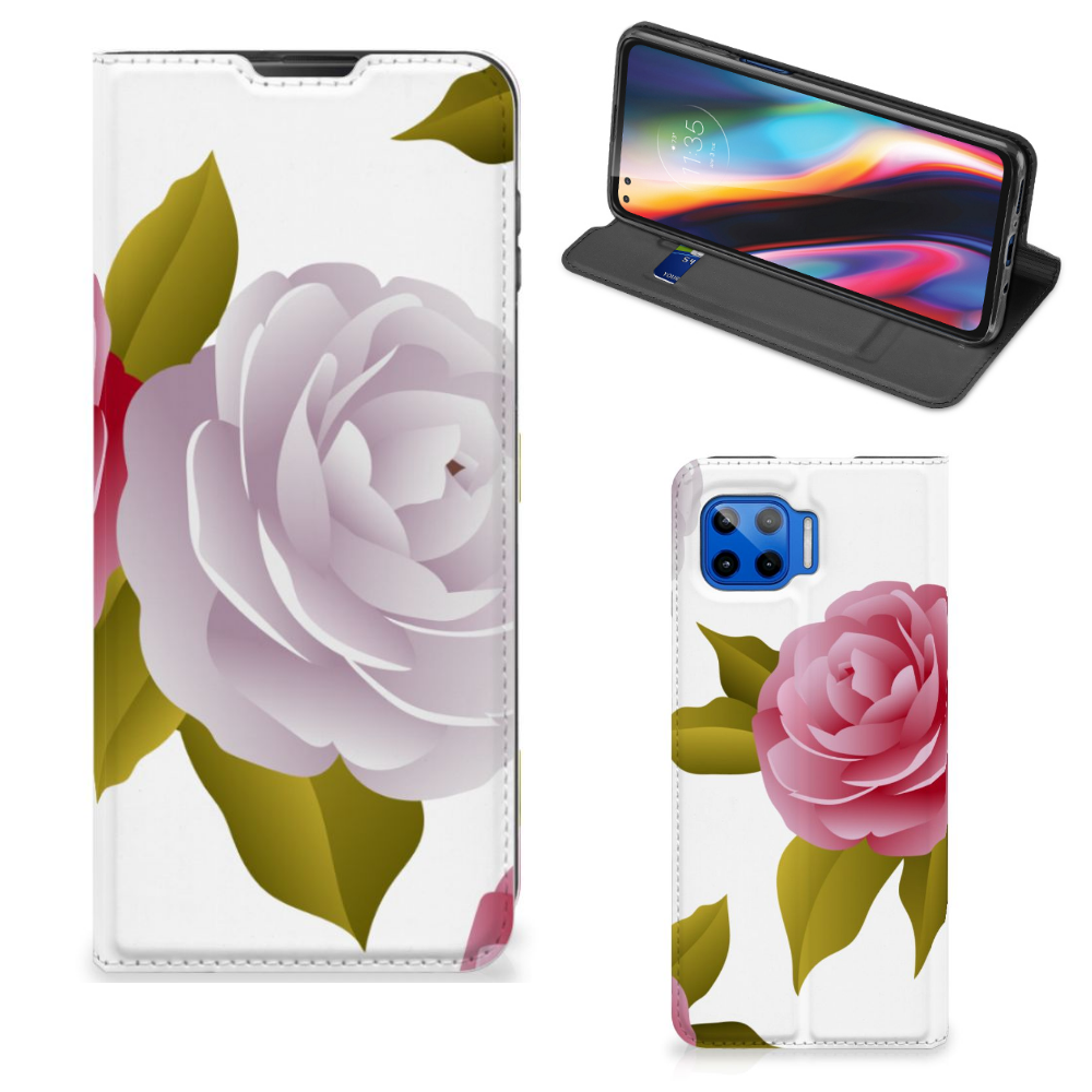 Motorola Moto G 5G Plus Smart Cover Roses