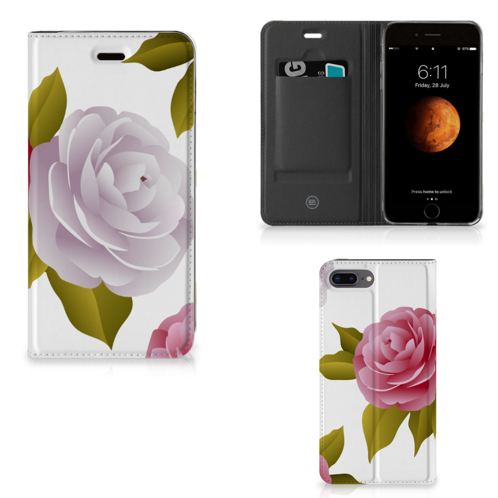 Apple iPhone 7 Plus | 8 Plus Smart Cover Roses