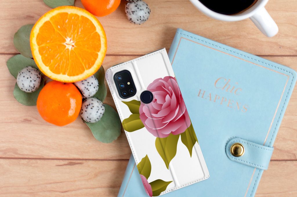 OnePlus Nord N10 5G Smart Cover Roses