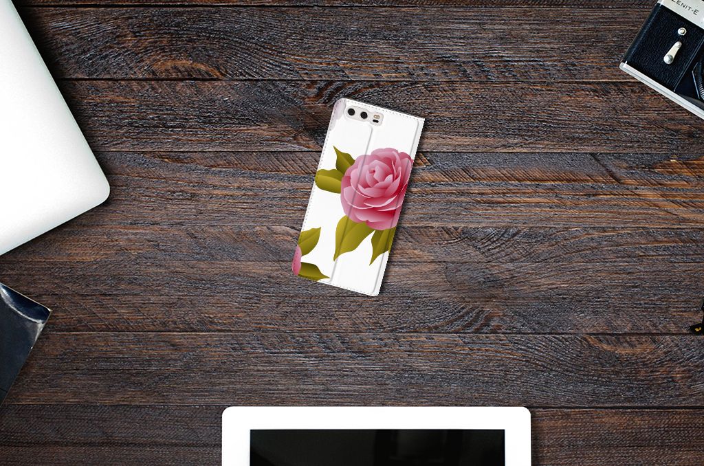 Huawei P10 Plus Smart Cover Roses