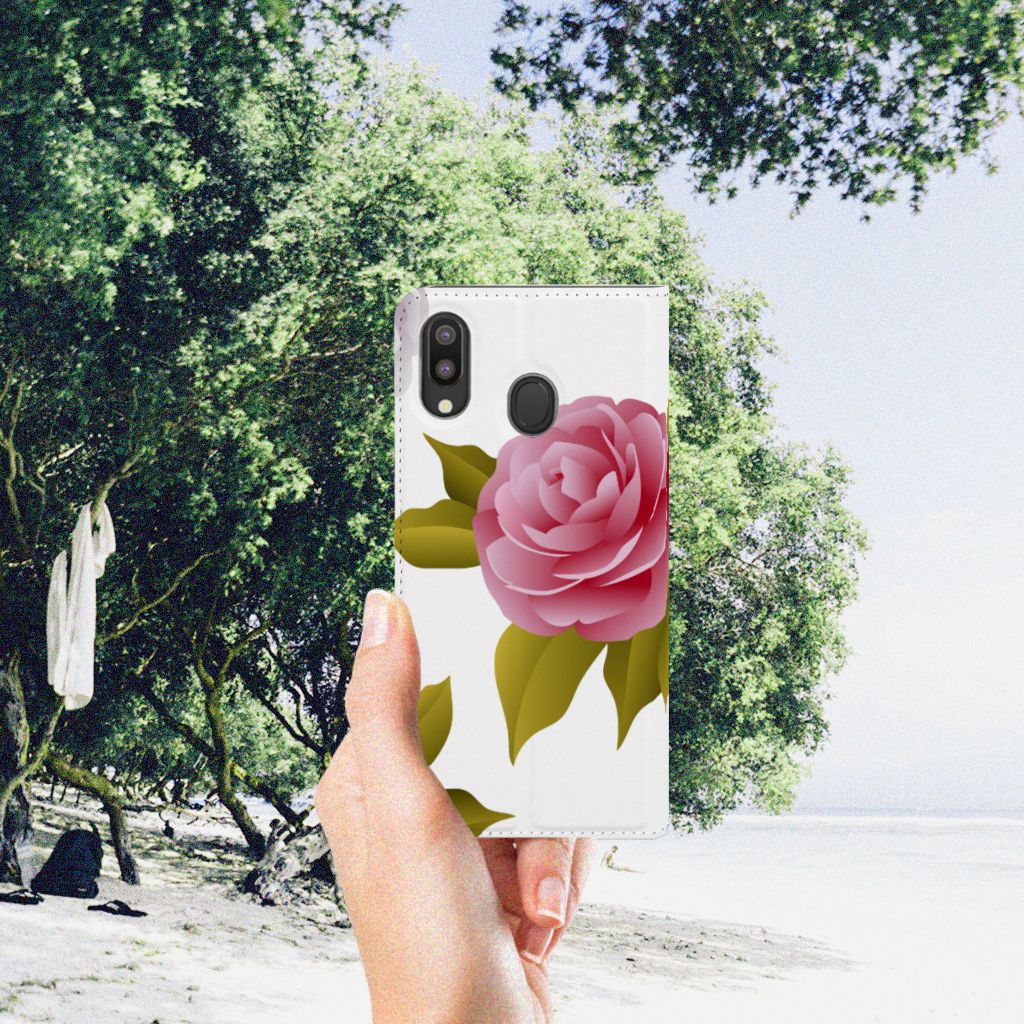 Samsung Galaxy M20 Smart Cover Roses