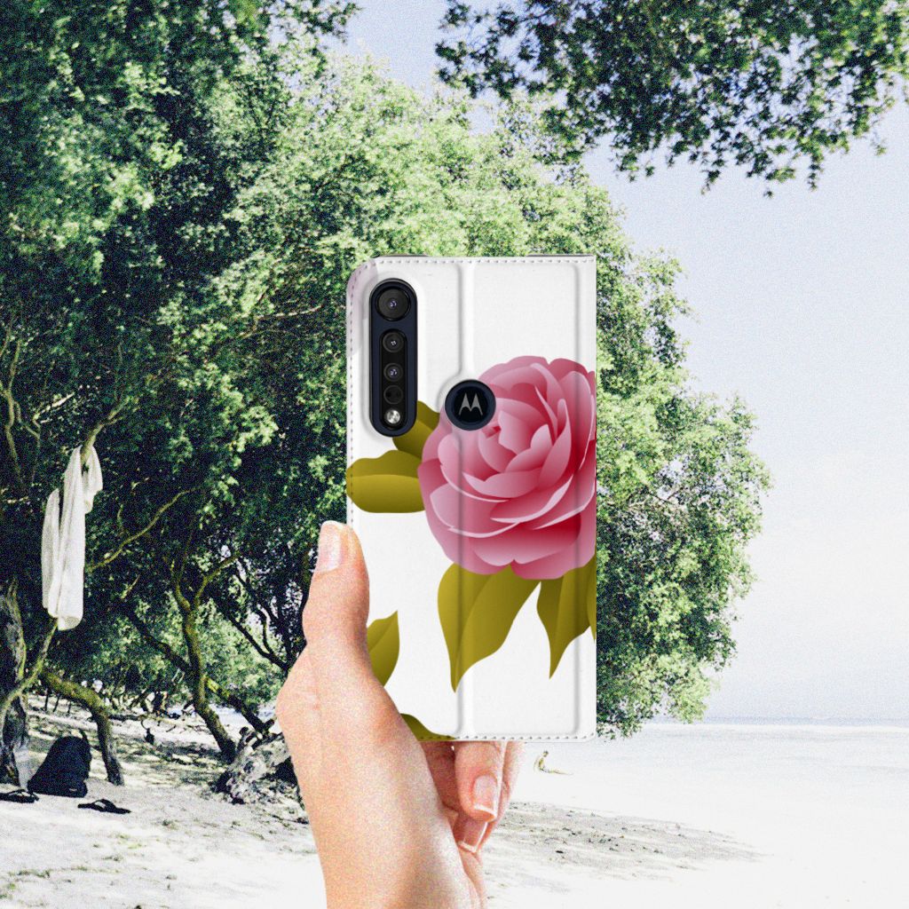 Motorola G8 Plus Smart Cover Roses