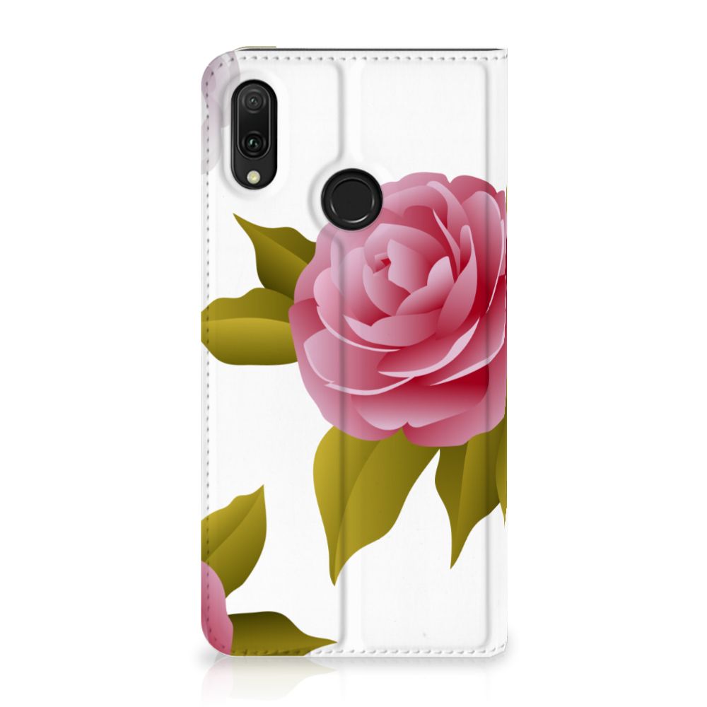 Huawei Y7 hoesje Y7 Pro (2019) Smart Cover Roses