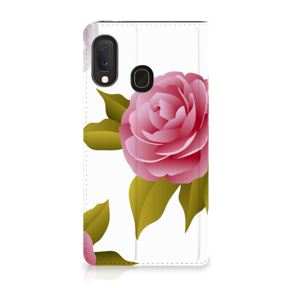 Samsung Galaxy A20e Smart Cover Roses