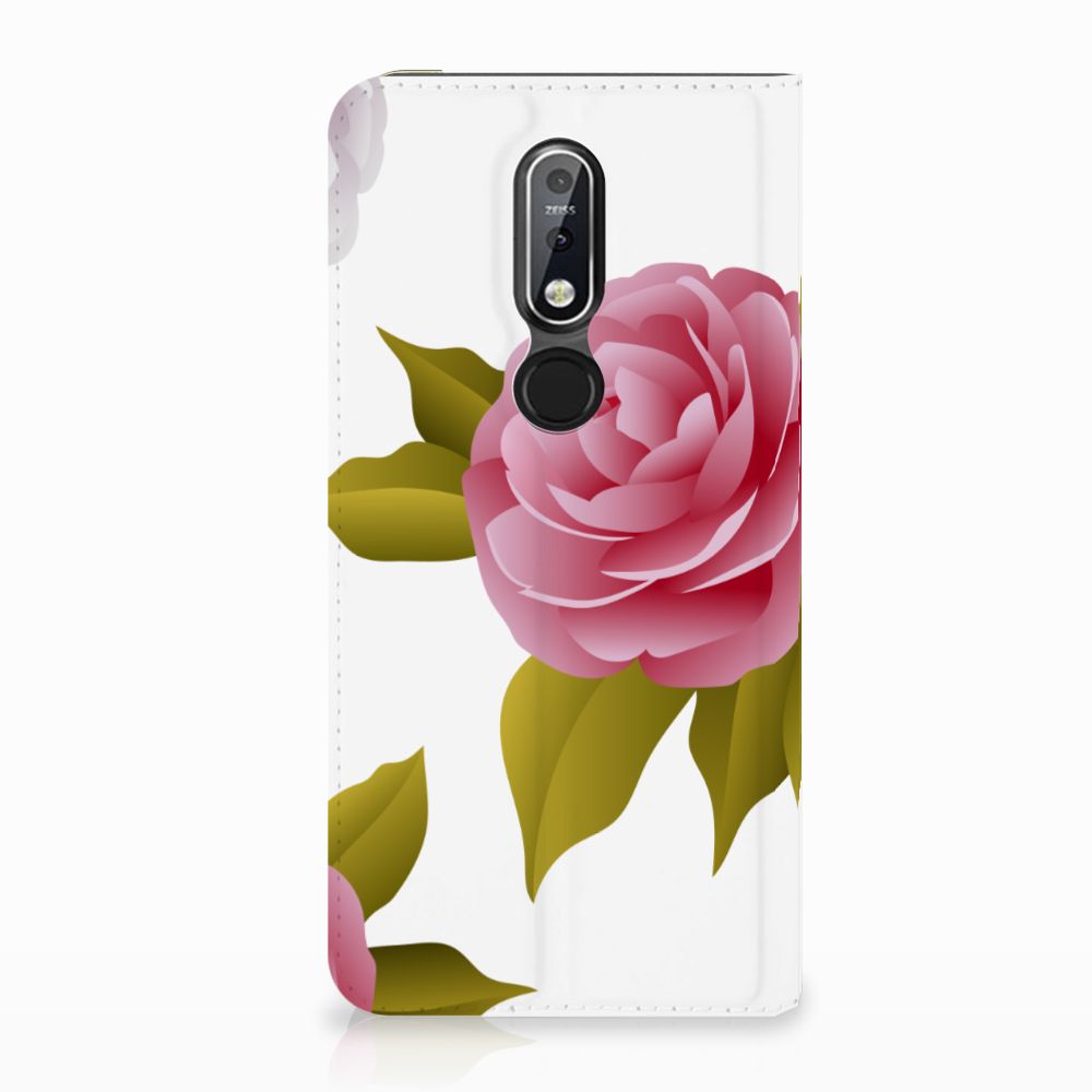 Nokia 7.1 (2018) Smart Cover Roses