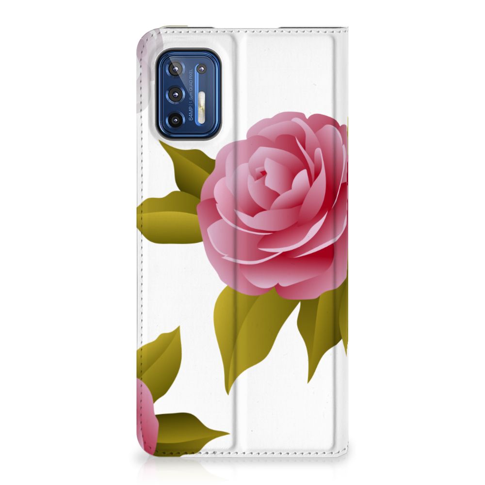 Motorola Moto G9 Plus Smart Cover Roses