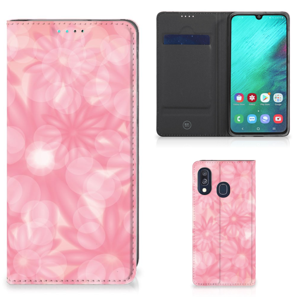 Samsung Galaxy A40 Smart Cover Spring Flowers