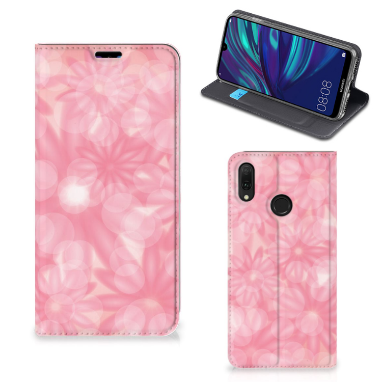 Huawei Y7 hoesje Y7 Pro (2019) Smart Cover Spring Flowers