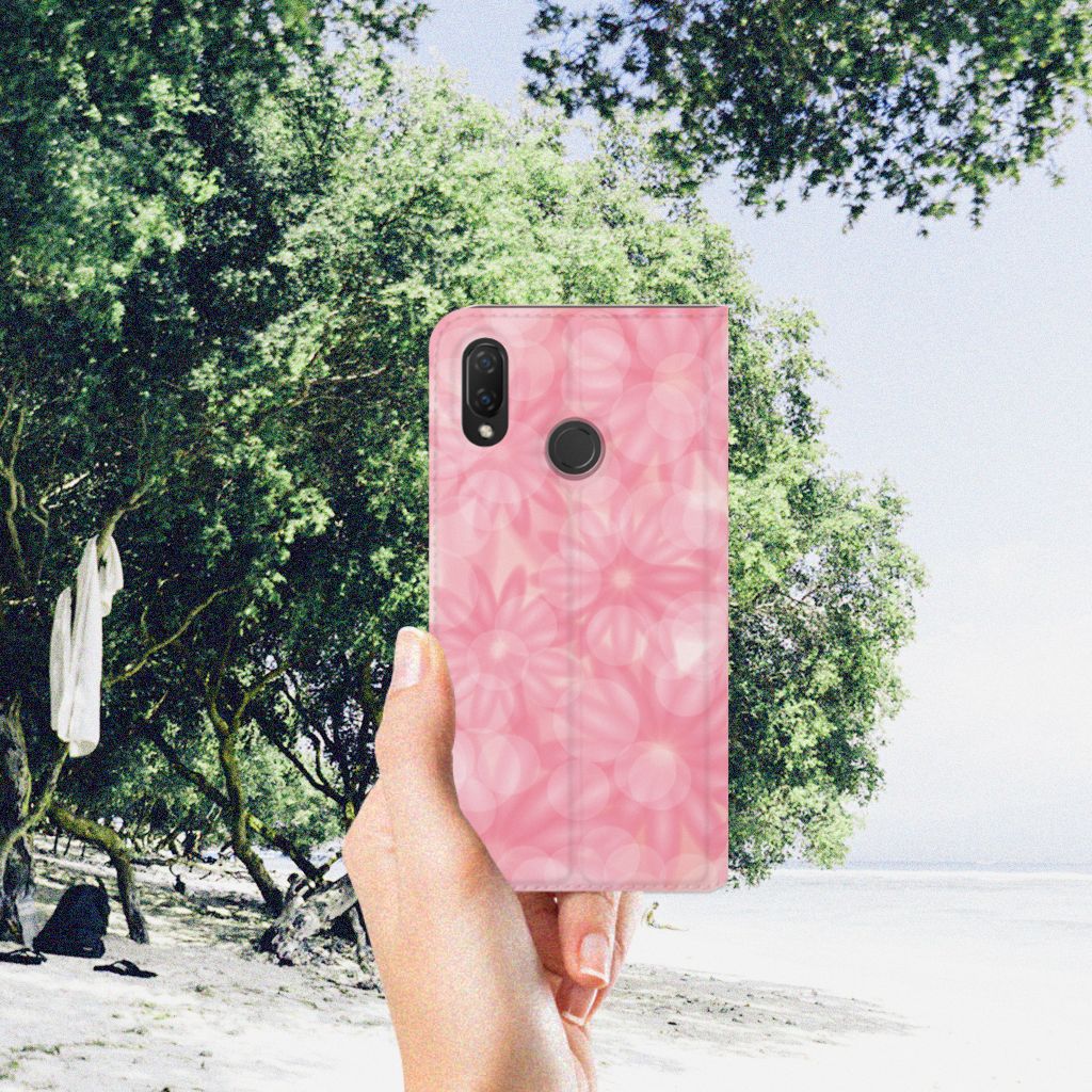 Huawei P Smart Plus Smart Cover Spring Flowers
