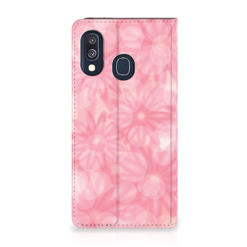 Samsung Galaxy A40 Smart Cover Spring Flowers